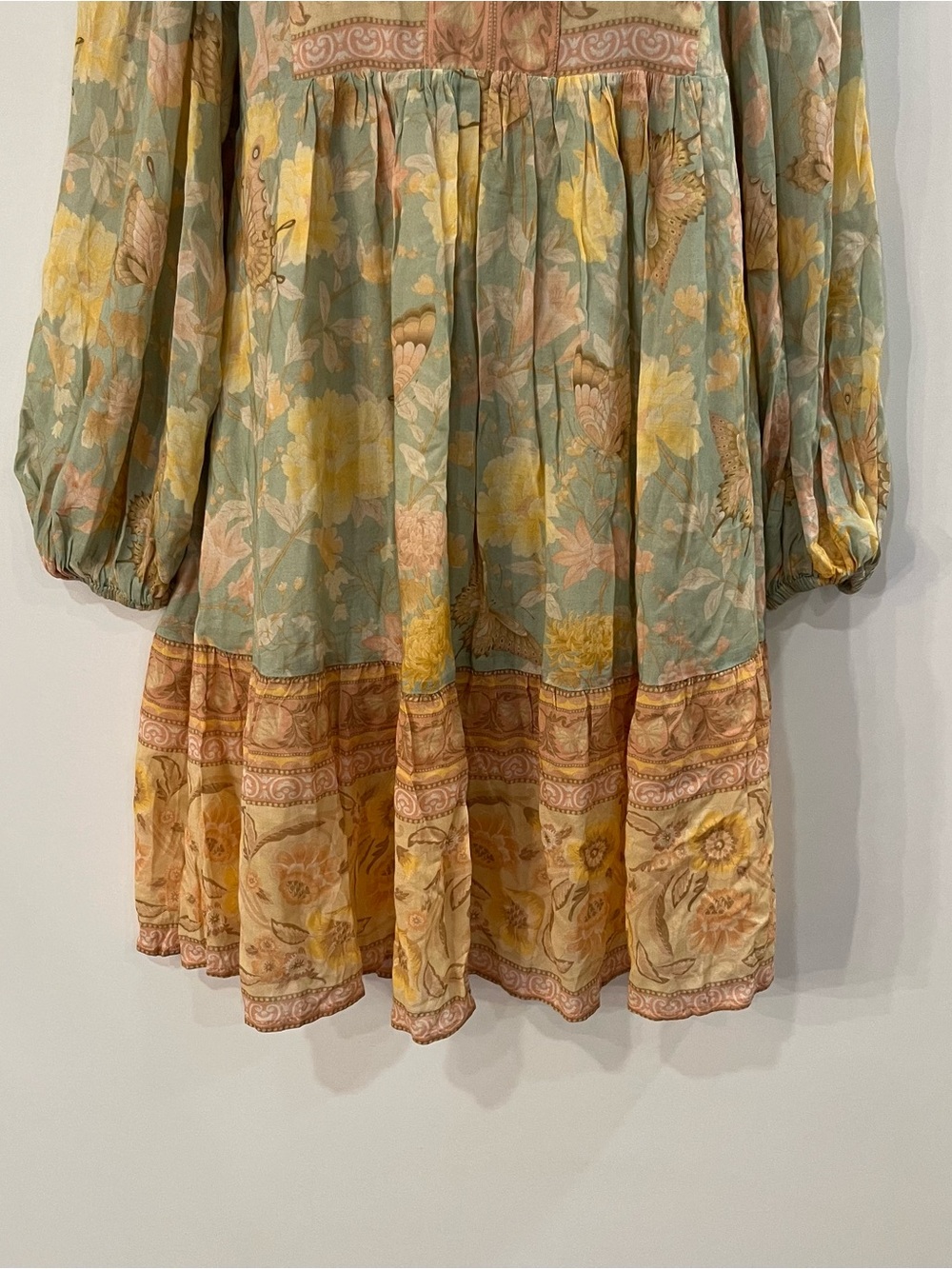 Spell Butterfly Boho Tunic Dress Botanical Mini Dress Size XS - Picture 7 of 11
